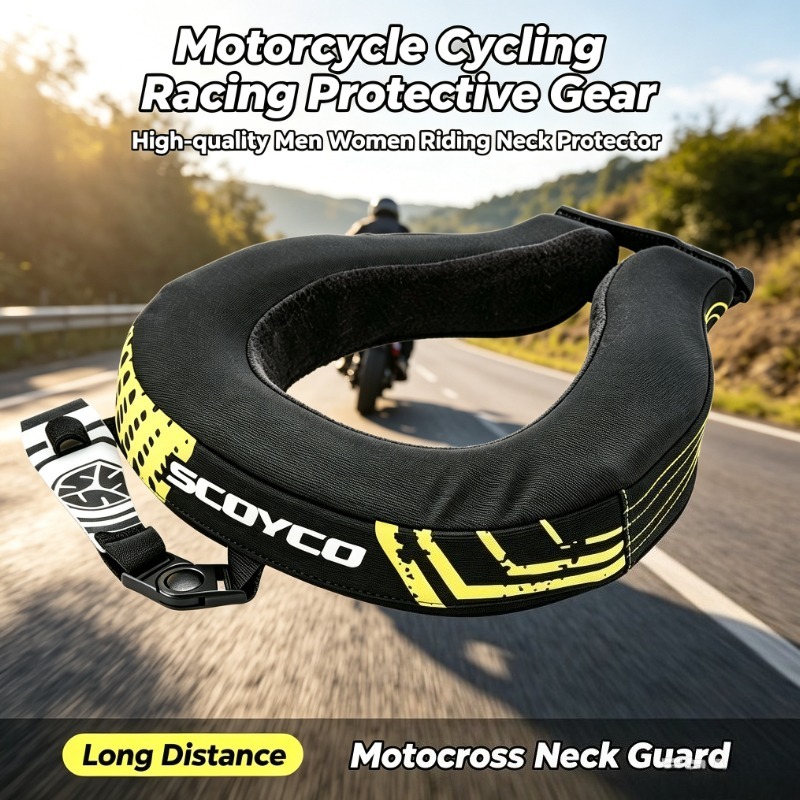 Cycling High Gear - อุปกรณ์ป้องกันสำหรับการแข่งรถจักรยานยนต์ คุณภาพสูง สำหรับผู้ชายและผู้หญิง อุปกรณ์ป้องกันคอสำหรับการขี่รถจักรยานยนต์ทางไกลและมอเตอร์ครอส