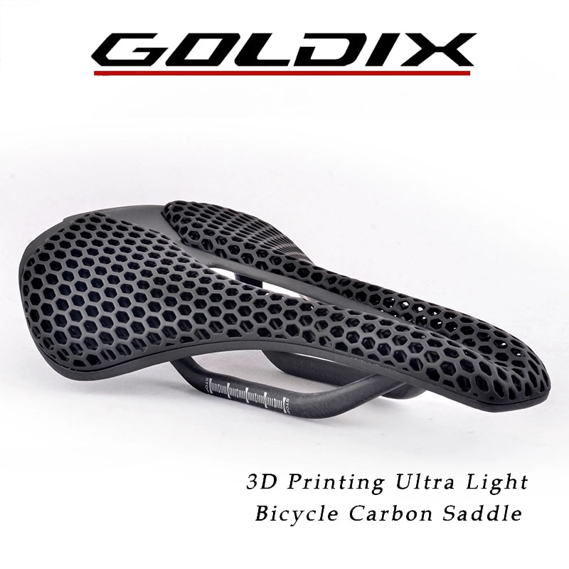 Carbon Fiber Saddle - เบาะจักรยานคาร์บอน GOLDIX พิมพ์ 3 มิติ น้ำหนักเบาพิเศษ