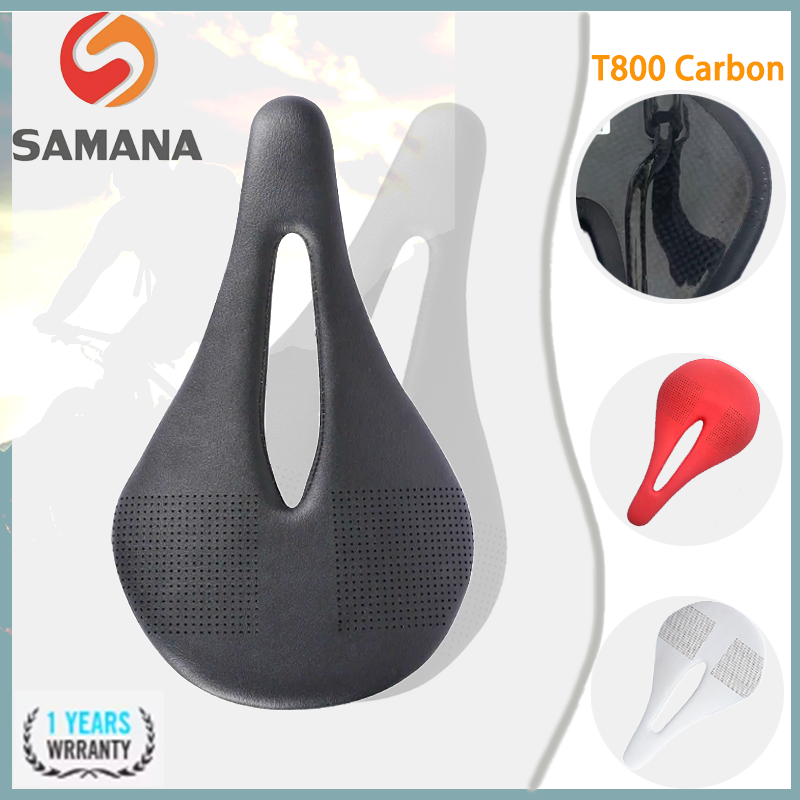 Carbon Fiber Saddle - อานคาร์บอนไฟเบอร์ถนน Mtb, Super Light, เบาะหนัง, เบาะนั่งจักรยาน,