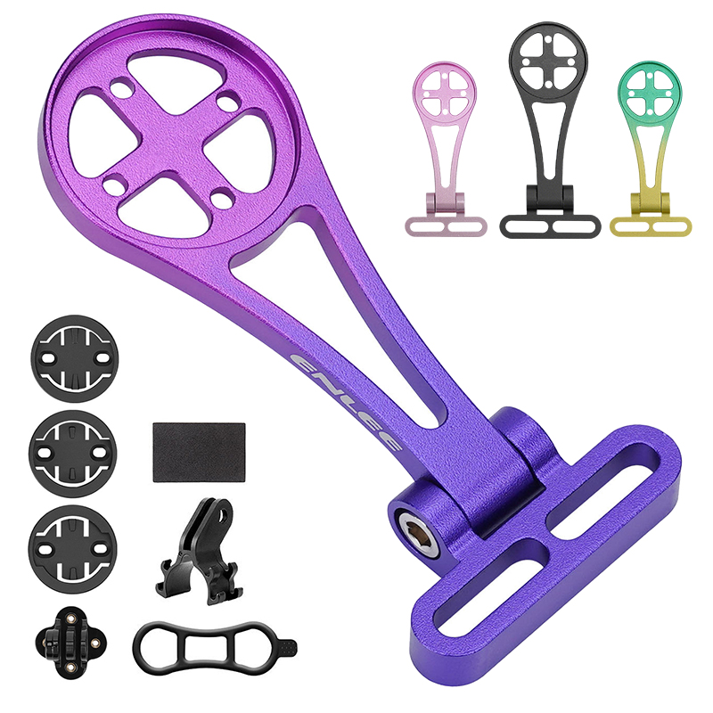 Cycling Gear Mount - ขายึดคอมพิวเตอร์จักรยาน ที่ยึดไฟหน้า อลูมิเนียมอัลลอยด์ ใช้ได้กับมาตรวัดความเร็วจักรยานทุกยี่ห้อ สำหรับ Garmin/Bryton/Wahoo