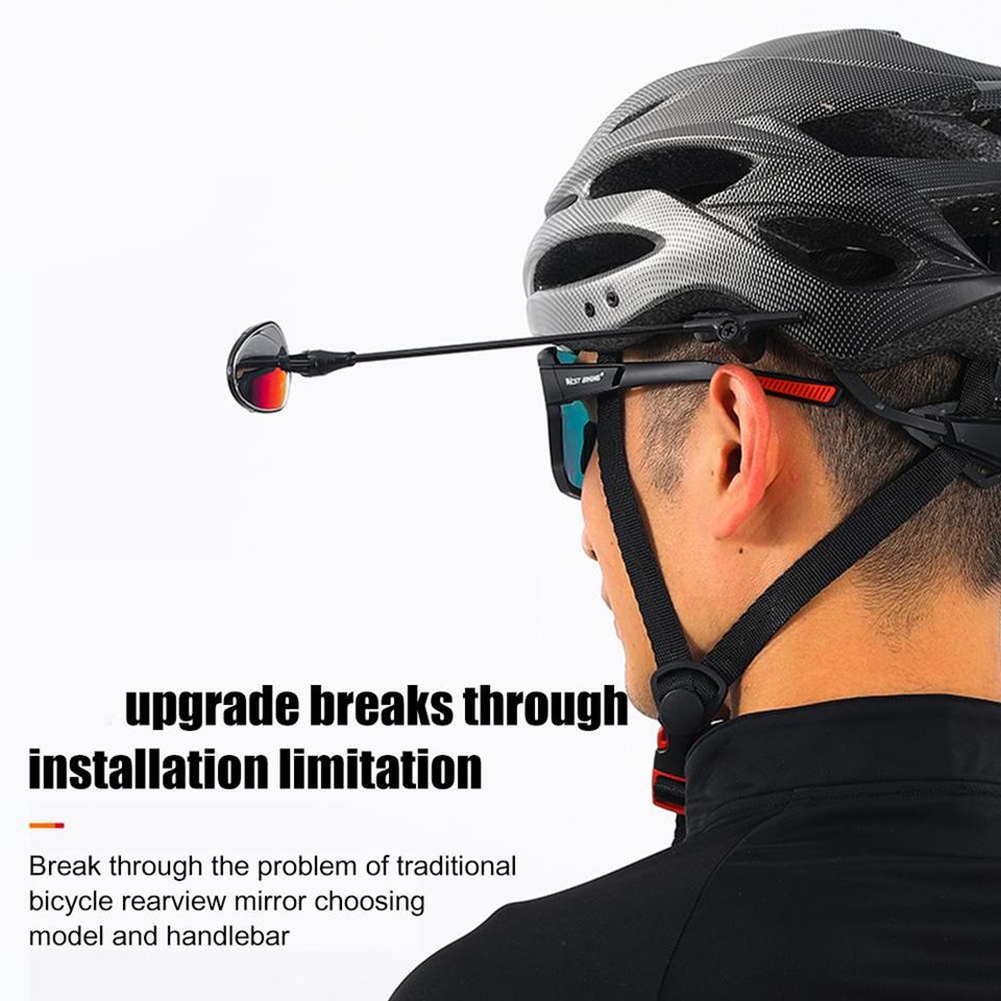 Bicycle Helmet - กระจกมองหลังแบบปรับได้ L79A สำหรับหมวกจักรยานเสือภูเขาและจักรยานถนน เพื่อเพิ่มความปลอดภัยในการมองเห็นด้านหลัง