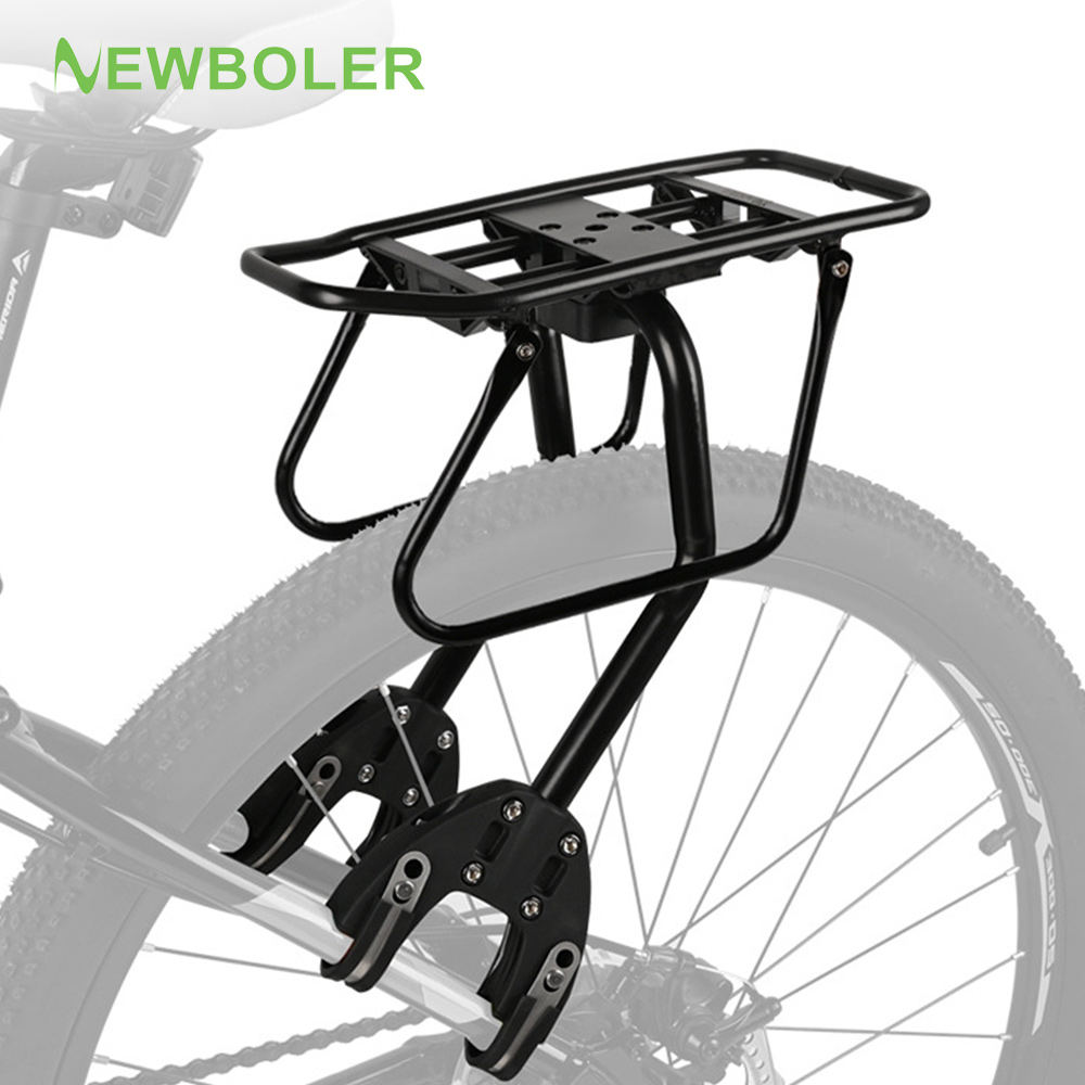 Cycling Gear Storage Rack - NEWBOLER แร็คจักรยานด้านหลัง อลูมิเนียมอัลลอยด์ ที่วางสัมภาระจักรยาน ที่ยึดสัมภาระ อุปกรณ์ปั่นจักรยานสำหรับการผจญภัยบนจักรยานเสือภูเขา