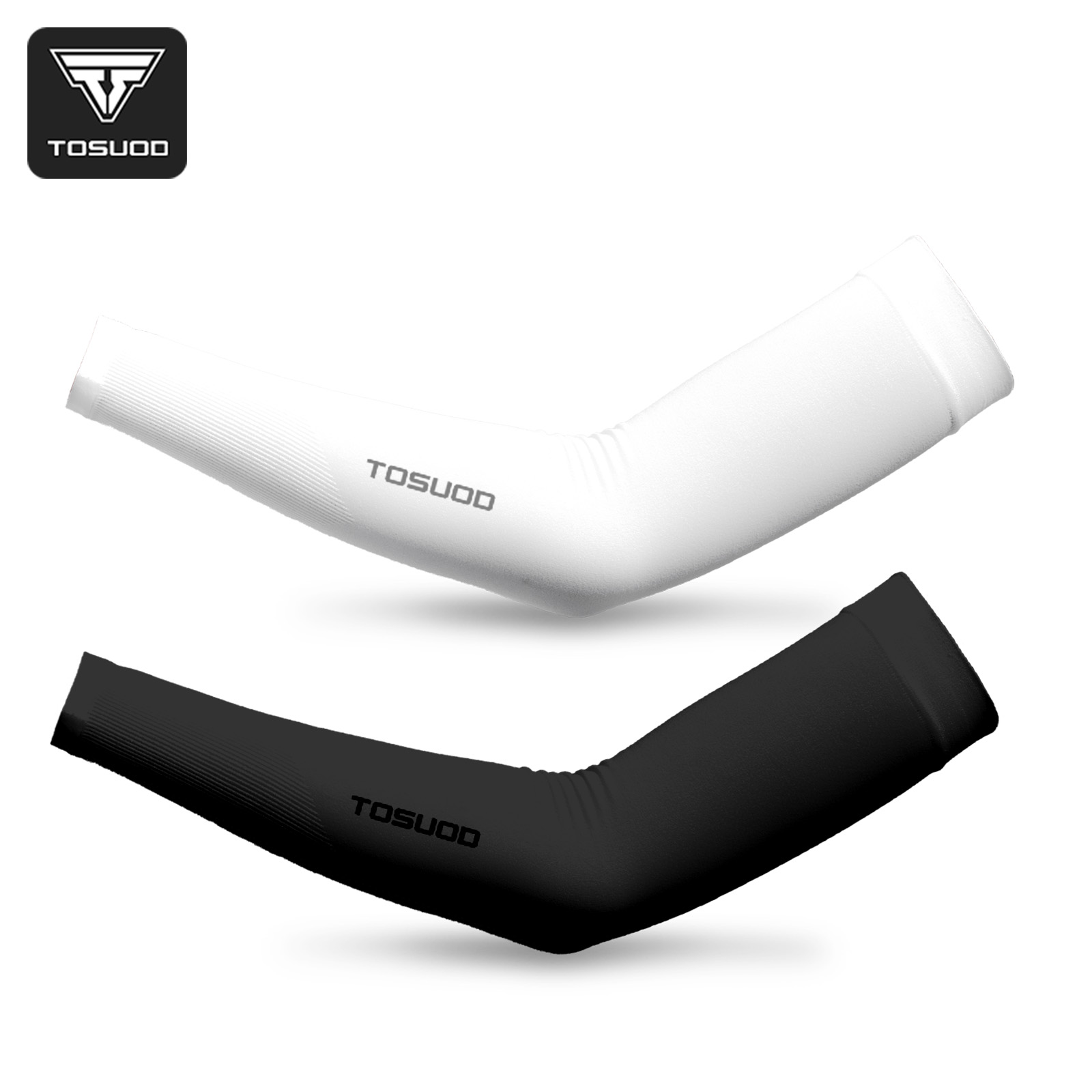 Cycling Arm Warmers - ปลอกแขนจักรยาน TOSUOD ผ้าไอซ์ซิลค์ ระบายอากาศสำหรับฤดูร้อน ป้องกันแขนจากการปั่นจักรยานกลางแจ้ง ป้องกันแสงแดดและรังสียูวี