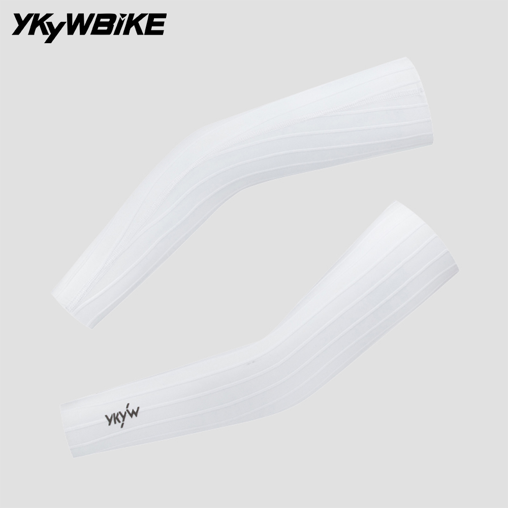 Cycling Arm Warmers - ปลอกแขนป้องกันแสงแดดสำหรับปั่นจักรยาน YKYWBIKE ปลอกแขนป้องกันรังสียูวีสำหรับปั่นจักรยาน ปลอกแขนกีฬาจักรยานแบบแอโรไดนามิก ปลอกแขนสำหรับจักรยานเสือภูเขาและจักรยานถนน
