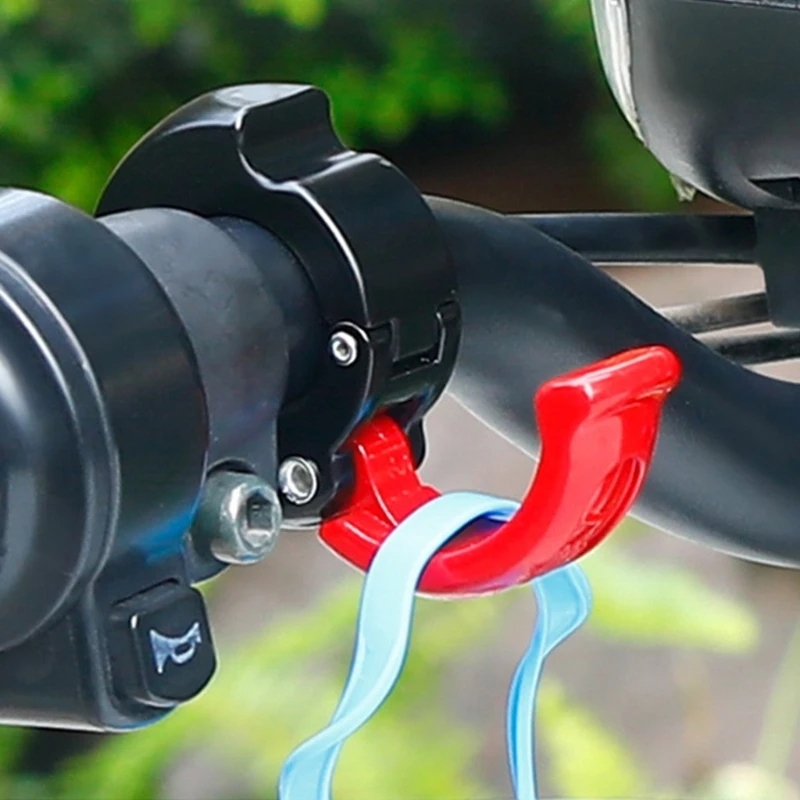 Cycling Gear Helmet - ตะขอแขวนแฮนด์จักรยานอเนกประสงค์แบบไม่ต้องเจาะ ใช้แขวนหมวกกันน็อค กระเป๋า อุปกรณ์เสริมสำหรับจักรยาน เหมาะสำหรับจักรยานเสือภูเขา จักรยานไฟฟ้า