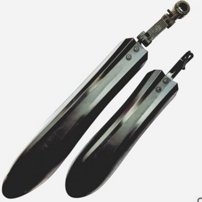 Bike Fender Set - ชุดบังโคลนจักรยานแบบปลดเร็ว PP บังโคลนหน้าและหลังแบบขยายและยาวขึ้น สำหรับจักรยานเสือภูเขา