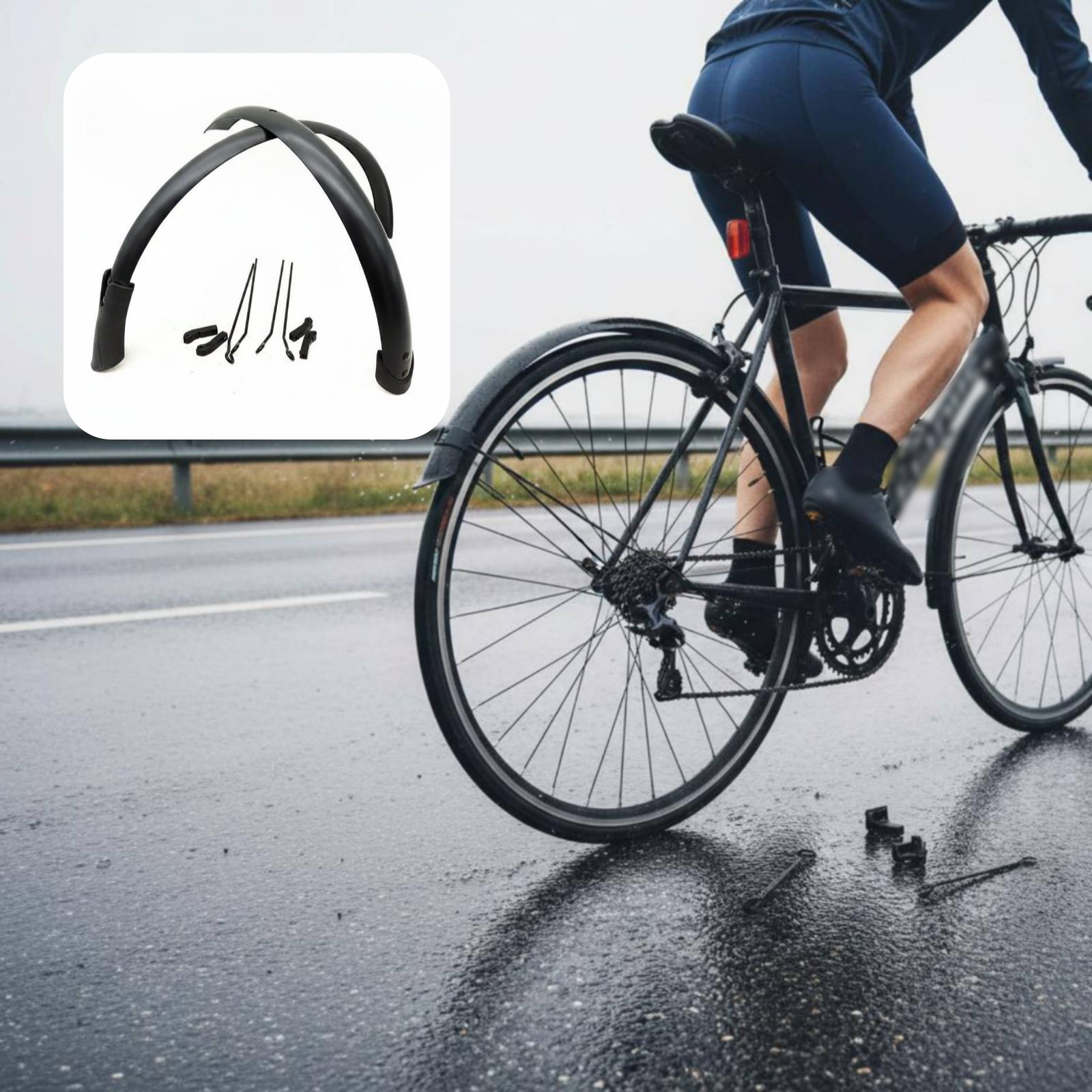 ชุดบังโคลนล้อ 451 ทำจากอะลูมิเ - Bike Fender Set บทวิจารณ์และราคา