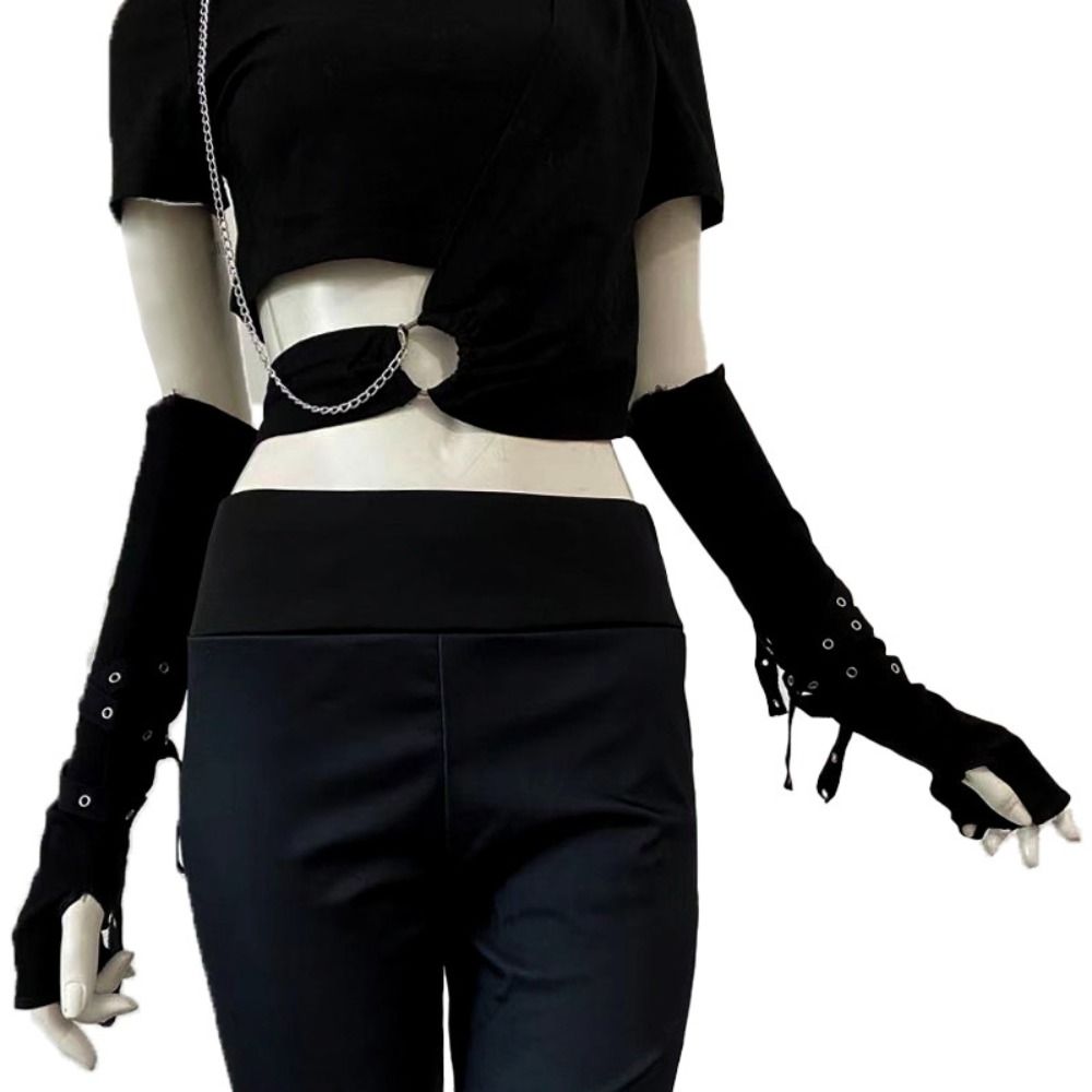 ปลอกแขนกันแดดสไตล์โกธิคแบบครึ่ - Cycling Arm Warmers บทวิจารณ์และราคา