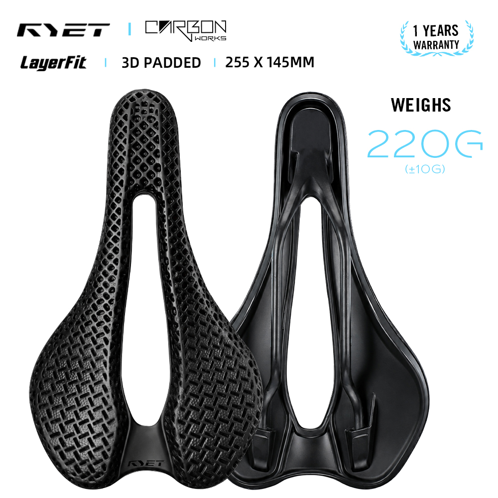 2026 RYET คาร์บอน 3D พิมพ์ลายอ - Carbon Fiber Saddle บทวิจารณ์และราคา