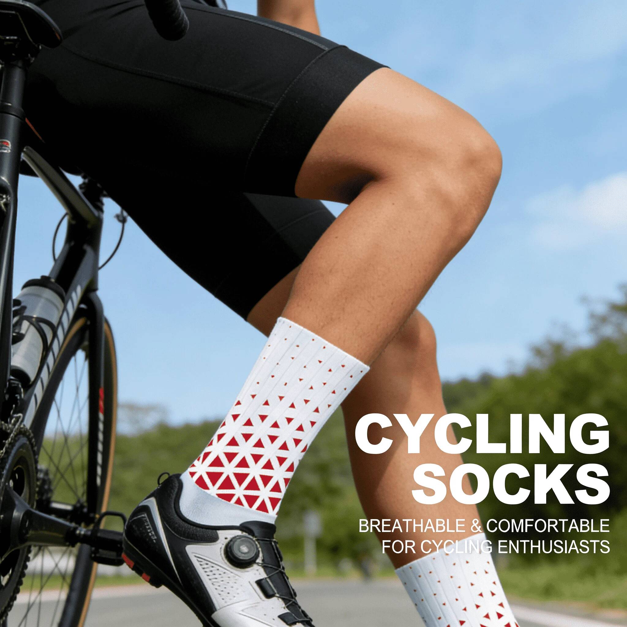 ถุงเท้าปั่นจักรยานกันลื่นระดับ - Cycling High Gear บทวิจารณ์และราคา