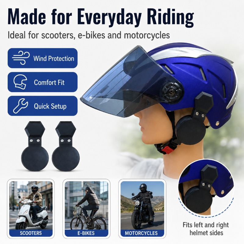 ที่ครอบหูแบบหนีบสำหรับหมวกกันน - Bicycle Helmet บทวิจารณ์และราคา