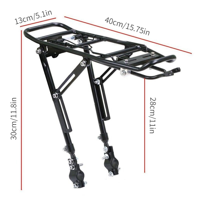1PC Alloy ด้านหลังจักรยาน Rack - Cycling Gear Storage Rack บทวิจารณ์และราคา