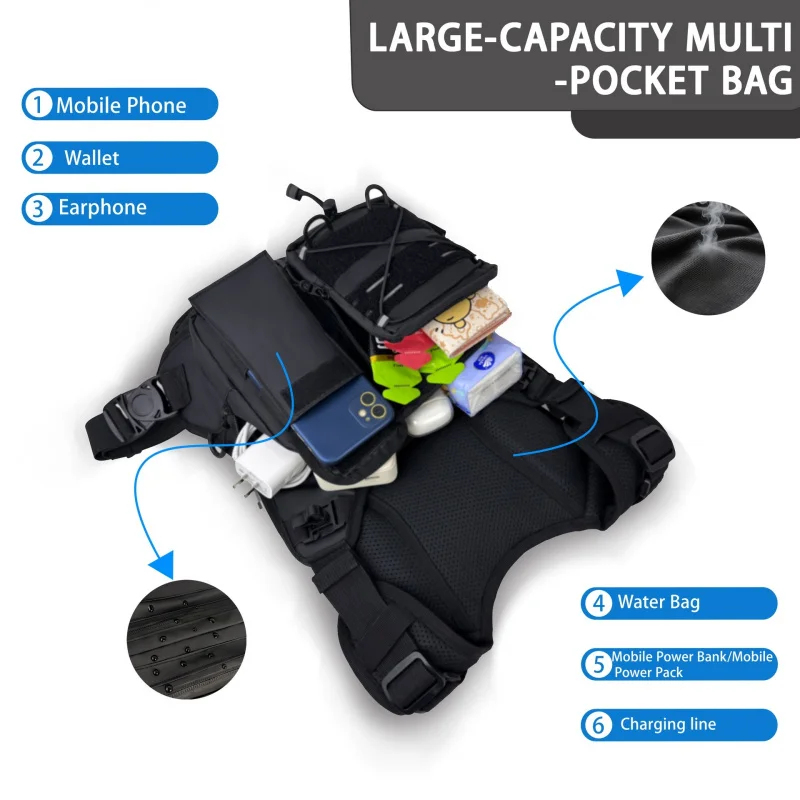 ​ กระเป๋าคาดอกแบบยุทธวิธีคุณภา - Cycling High Gear บทวิจารณ์และราคา