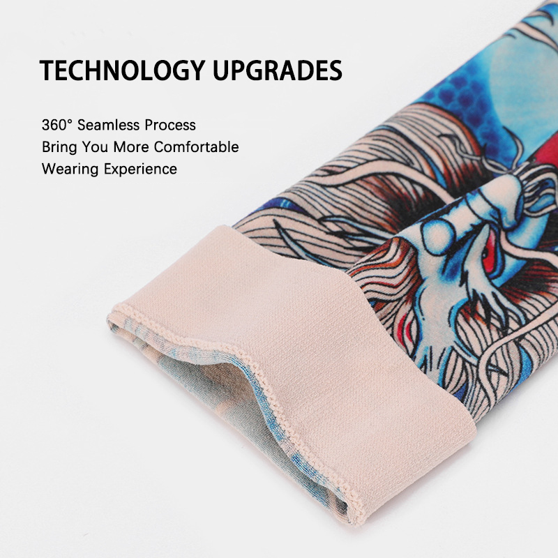 ฤดูร้อน Tattoo แขนผ้าไหมน้ําแข - Cycling Arm Warmers บทวิจารณ์และราคา