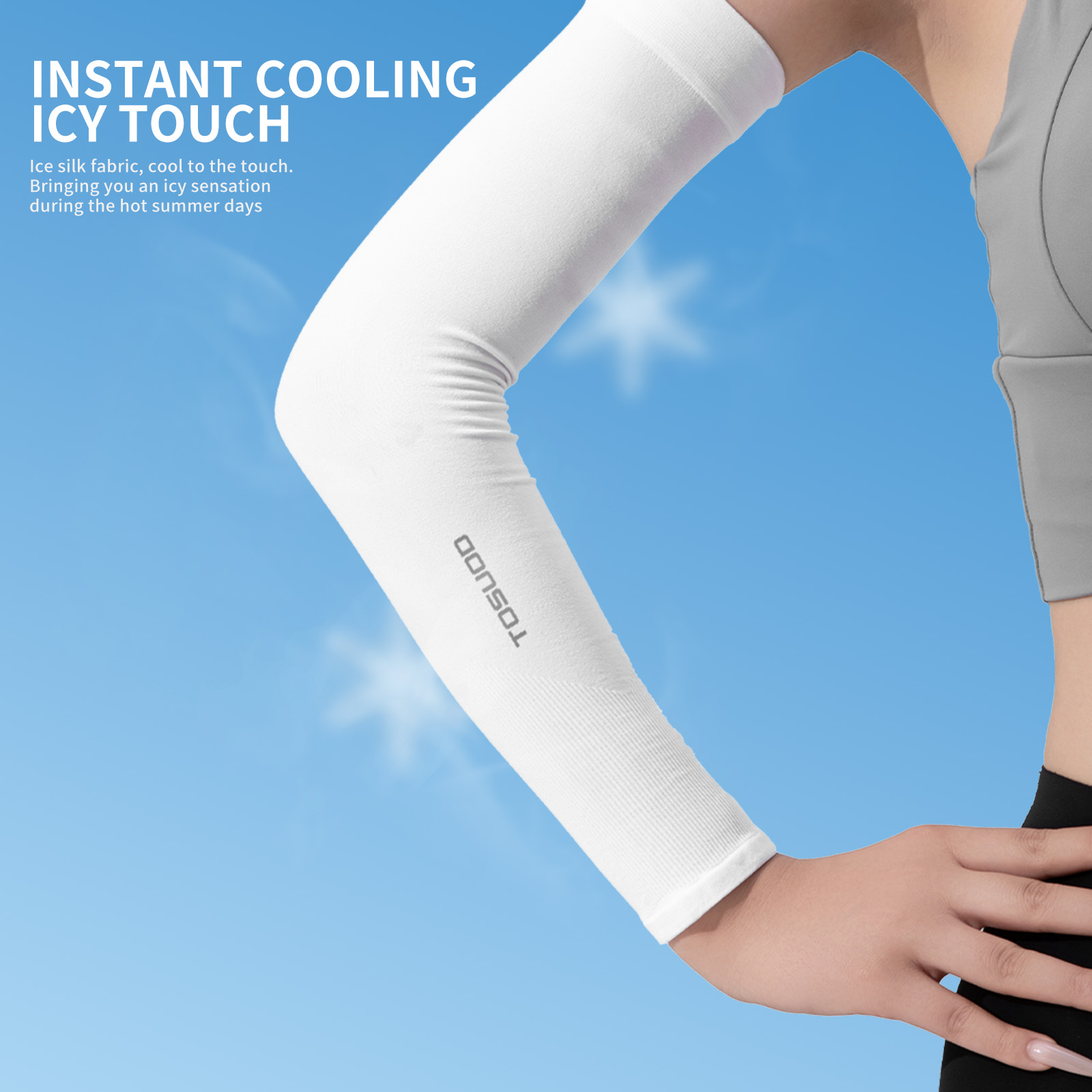 ปลอกแขนจักรยาน TOSUOD ผ้าไอซ์ซ - Cycling Arm Warmers บทวิจารณ์และราคา