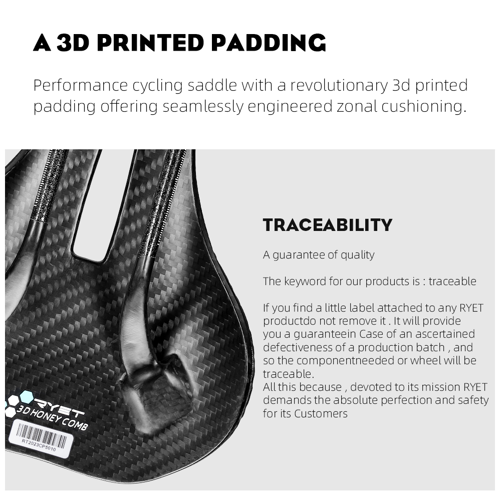 เบาะจักรยาน RYET T50 คาร์บอนไฟ - Carbon Fiber Saddle บทวิจารณ์และราคา
