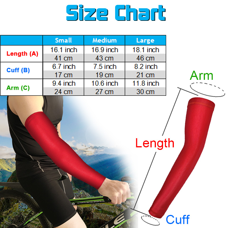 ขี่จักรยานจักรยาน MTB แขนอุ่น  - Cycling Arm Warmers บทวิจารณ์และราคา